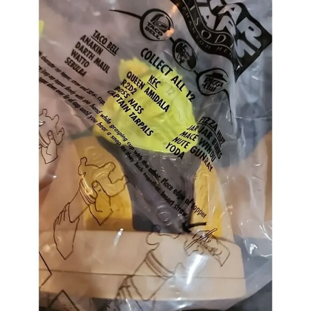 STAR WARS EPISODE 1‎ KFC-TACO BELL-PIZZA HUT BOSS NASS NEW CUP TOPPER